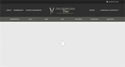Desktop Screenshot of hermitageclub.com