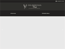 Tablet Screenshot of hermitageclub.com
